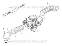 Carburettor, assembly - Union pipe
