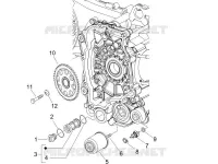 Flywheel magneto cover - Oil filter