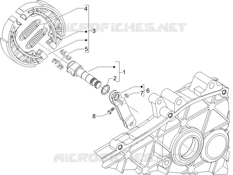 Rear brake - Brake jaw