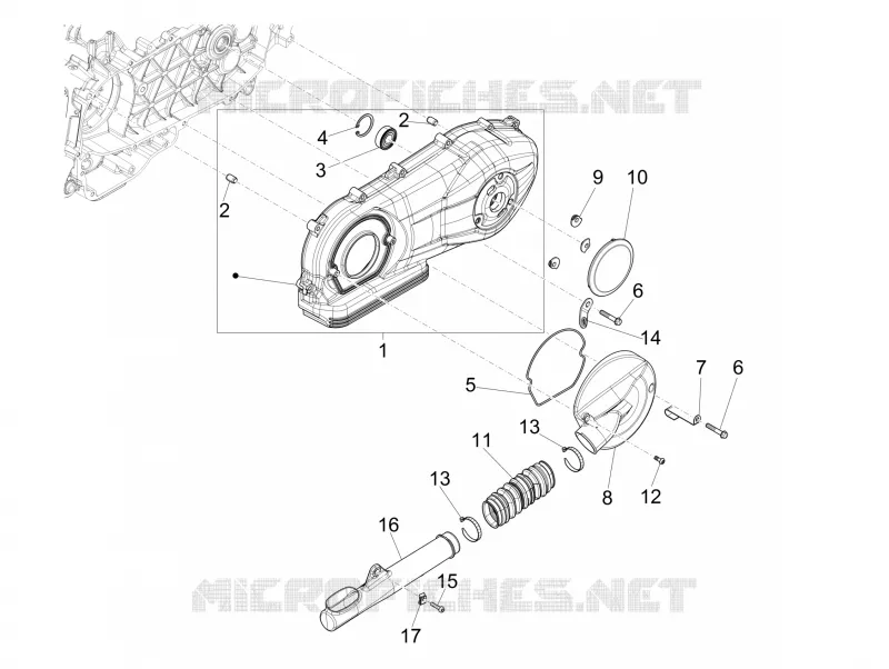 Crankcase cover - Crankcase cooling