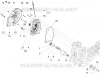 Flywheel magneto cover - Oil filter