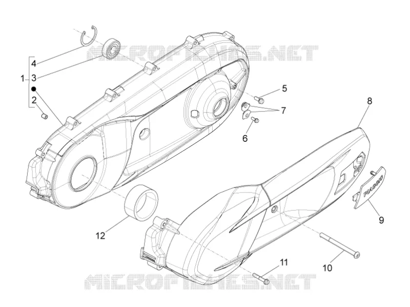 Crankcase cover - Crankcase cooling