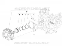 Cylinder-piston-wrist pin unit