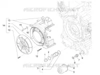 Flywheel magneto cover - Oil filter