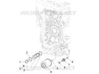Flywheel magneto cover - Oil filter