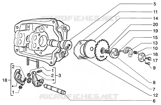 Rocker levers support