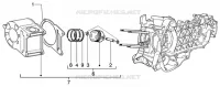 Cylinder-piston-wrist pin, assy
