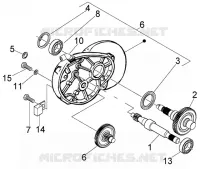 Rear wheel shaft