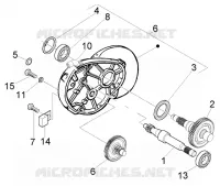 Rear wheel shaft