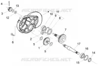 Rear wheel shaft