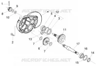 Rear wheel shaft