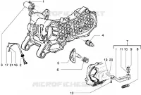 Starting motor-starter lever