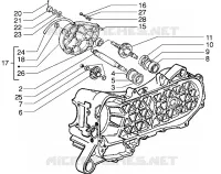 Rear wheel shaft