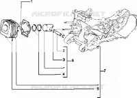 Cylinder-piston-wrist pin, assy