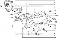 Clutch cover-scrool cover