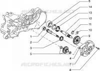 Rear wheel shaft