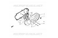 Crankcase cover, clutch side