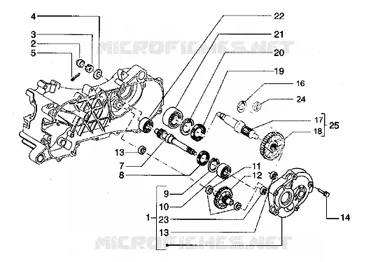 Rear wheel shaft
