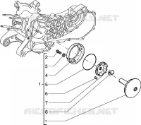Driving half pulley