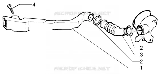 Belt cooling tube-intake tube