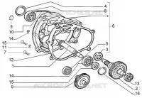 Rear wheel shaft