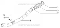 Belt cooling tube