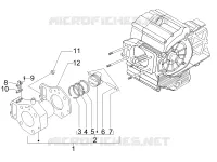 Cylinder-piston-wrist pin unit