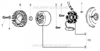 Flywheel magneto
