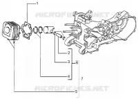 Cylinder - piston - wrist pin, assy