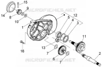 Rear wheel shaft