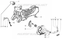 Starting motor-starter lever