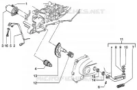 STARTING MOTOR-STARTER LEVER