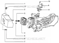 CYLINDER HEAD-COOLING HOOD-INLET AND INDUCTION PIPE