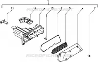 Air cleaner (Vehicle with rear hub brake)