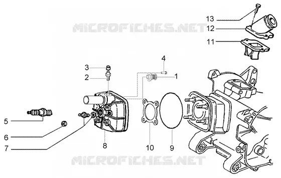Cylinder head and induction pipe
