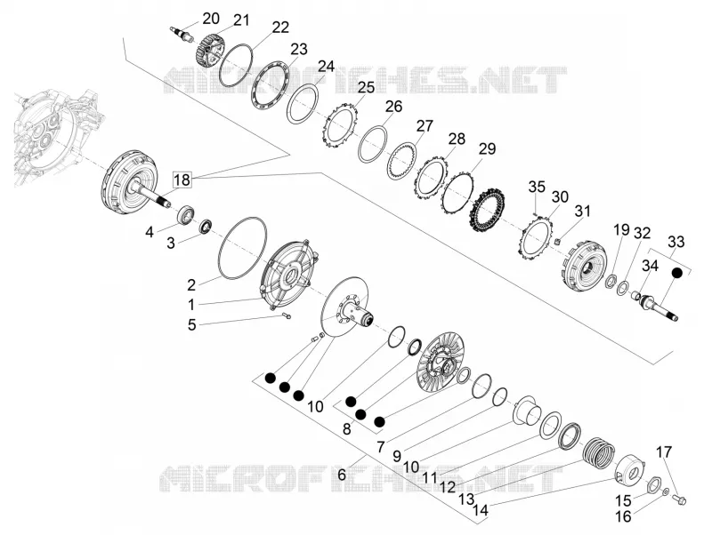 Driven pulley