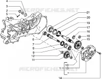 Rear wheel shaft