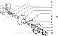 Driven half pulley