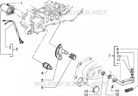 Starting motor-starter lever