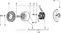 Flywheel magneto