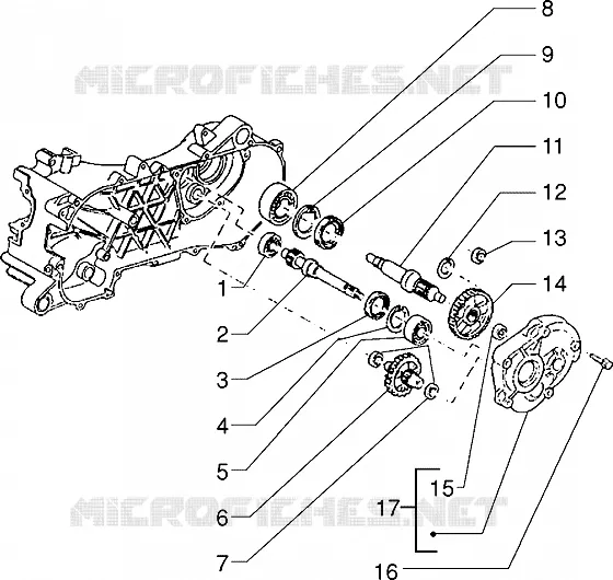 Rear wheel shaft