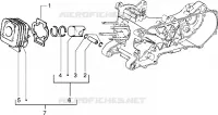Cylinder-piston-wrist pin, assy