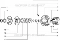 Component parst of driven pulley