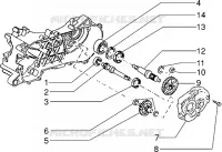 Rear wheel shaft
