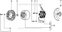 Flywheel magneto