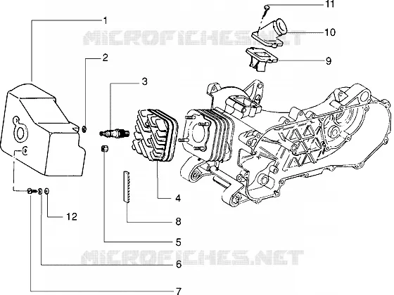 Cylinder head and induction pipe
