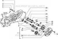 Rear wheel shaft