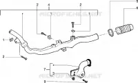 Belt cooling tube-intake tube