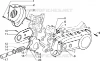 Clutch cover-scrool cover