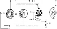 Flywheel magneto